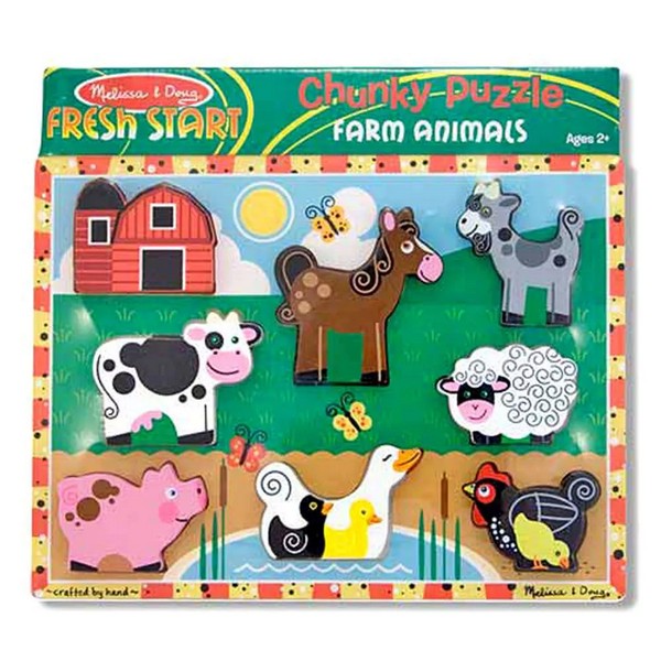 Продукт Melissa and Doug Ферма - Дървен пъзел  - 0 - BG Hlapeta